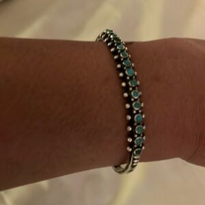 Turquoise and Silver Bracelet